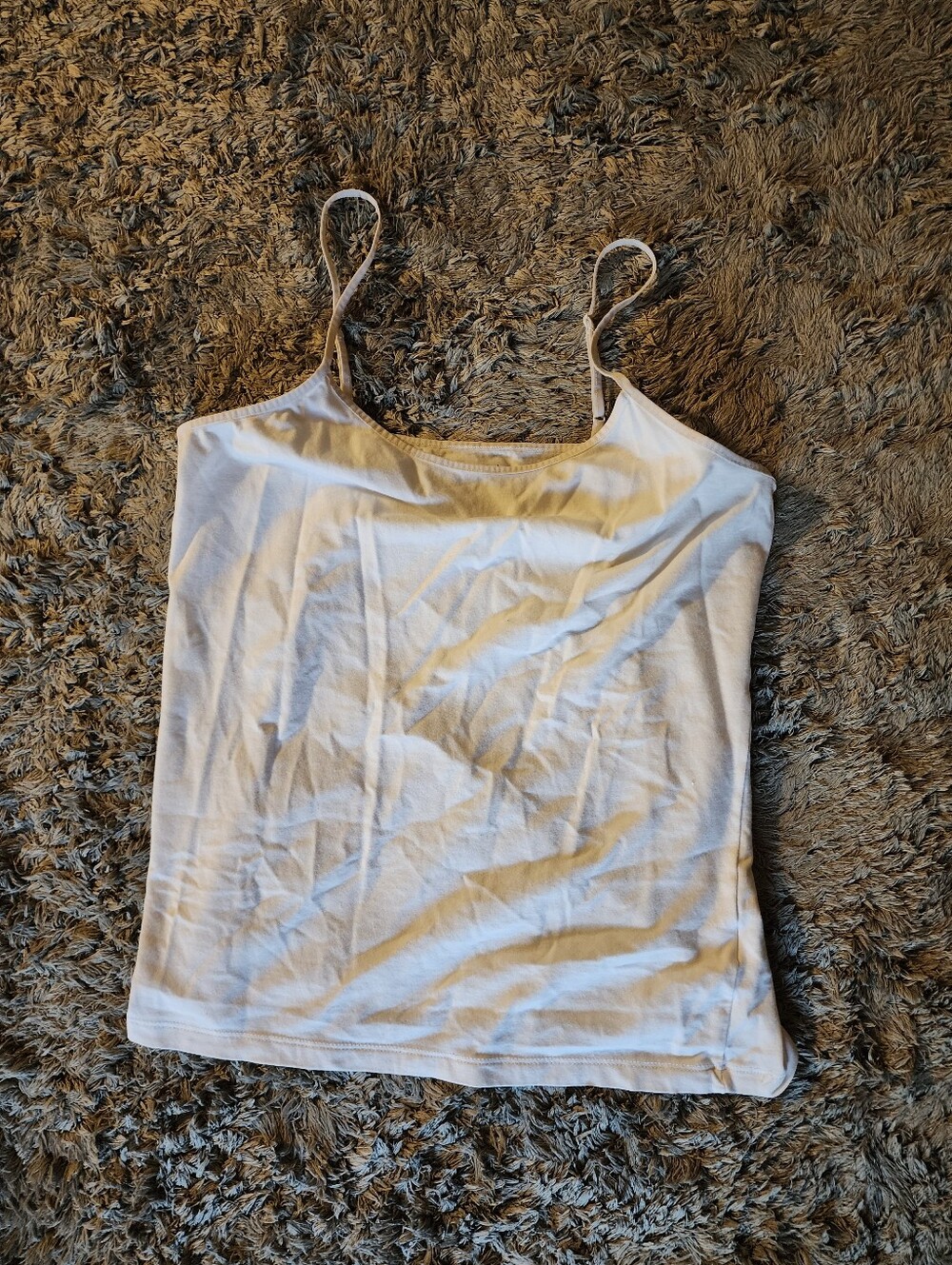 Time and Tru White Spaghetti Strap Cami